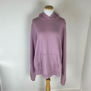 John Elliott Revolve Pink Oversized Sweatshirt Hoodie size Large